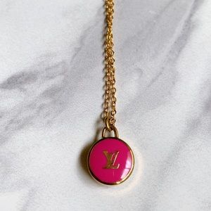 Louis Vuitton Charm on Gold Chain